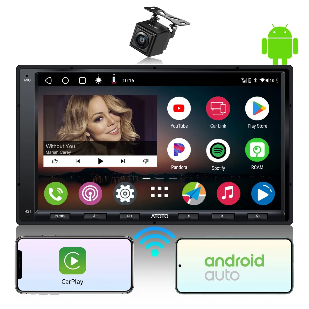 ATOTO A6PF Android Double DIN Car Stereo