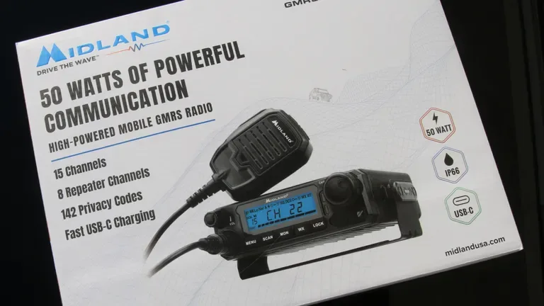 Midland MXT500 50-Watt GMRS Mobile Radio